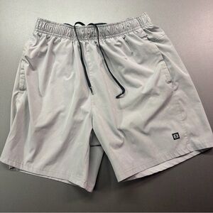 Men’s Athletic Gym Shorts Running Workout Fitness Casual Cotton Blend Pockets M